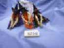 Hexe a. Besen 3 Mod. FARBL. SORT. 22x18cm