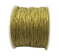 Papierkordel mit Draht GOLD 008 Ø2mm L:100m  Papierdraht