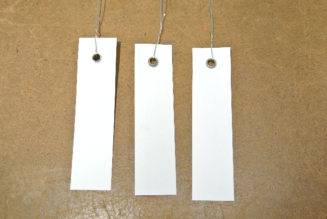 Etiketten WEISS 190820 geöst Hänge-Etiketten 20x80 mm 250St