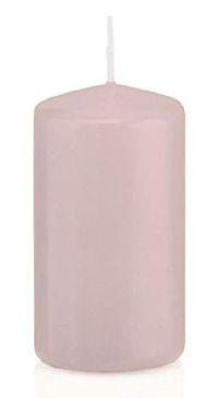Stumpenkerzen  FK 103 ROSÈ H130mm Ø70mm ca.52h Brenndauer