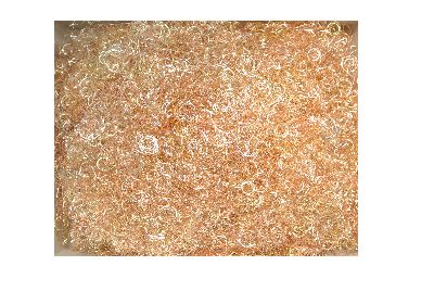 Lametta GELOCKT met. KUPFER-GOLD(muskat) 250gramm