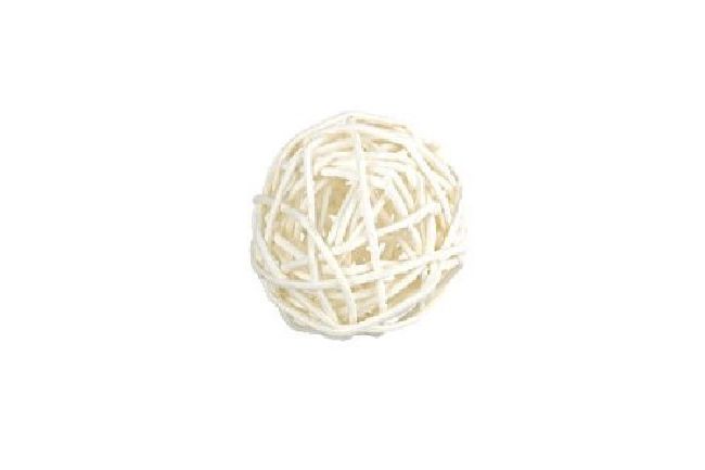 Rattanball WEISS 4cm / 20 Stück