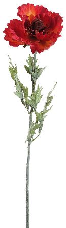 Mohnblume ROT-ORANGE  03395 14cm  L=90cm