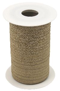 Kräuselband Glamour GOLD 8146 Ziehband Breite 5mm  Rolle=150Meter