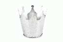 Krone Metall SILBER 6425700 Metallkrone Øoben=8cm/Höhe=7,5cm/Boden:5,5