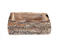 Holzkiste Rinde zum Pflanzen natur 862512002 23x14x8cm (LxBxH) mit Folie