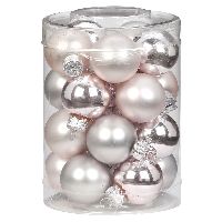 Glaskugel / Christbaumkugel 15231 Soft Simplicity Mix 30mm 20 Stück