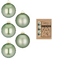 Glaskugel / Christbaumkugel 16117 Mild Sage Mix 30mm   nachhaltige Verpackung