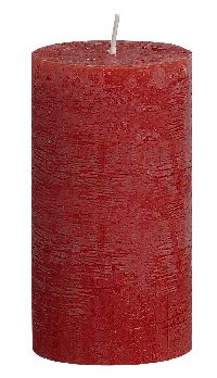 Rustik Kerzen ROT 41 ca.54hBrenndauer H130 Ø68mm Flame Stop