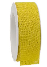 Basicband NATURE gelb 10 biologisch abbaubar B:40mm L:20m Baumwollband 267
