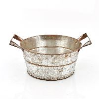 Zinktopf Antik ANTIK GOLD  38 212 Schale Ø20xH9,5cm ØBoden=16cm