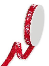 Band Herzen ROT-WEISS 905 15mm 20 Meter