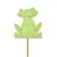 Froschstecker Happy Frog grün 15 036 7cm Holz