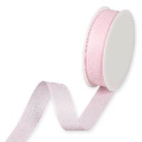 Basicband Baumwolloptik rosa 9660 23 B:25mm L:25m mattes Taftband