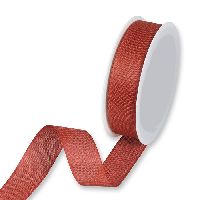 Basicband Baumwolloptik rosenholz 9660 98 B:25mm L:25m mattes Taftband