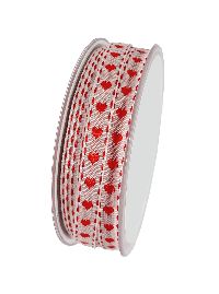 Herzband Bella ROT 14231 623 B:10mm Länge:20Meter
